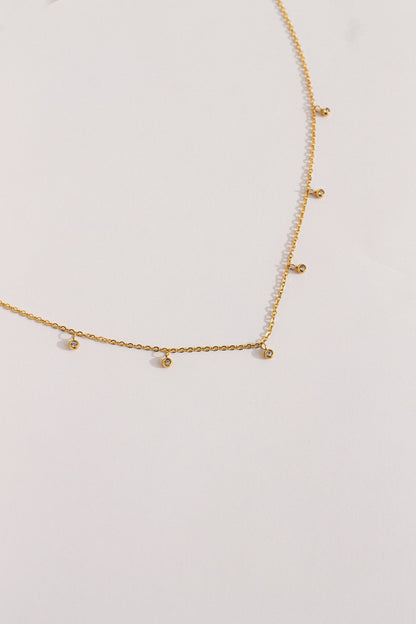 Rose & Clay Adaline cubic zirconia charm necklace, view 6