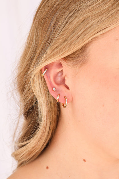 Micro Crystal Hoop by Rose & Clay