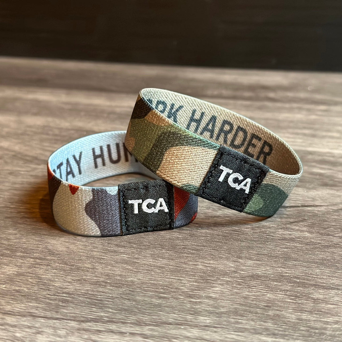 Work Harder Wristband by Tango Charlie Apparel
