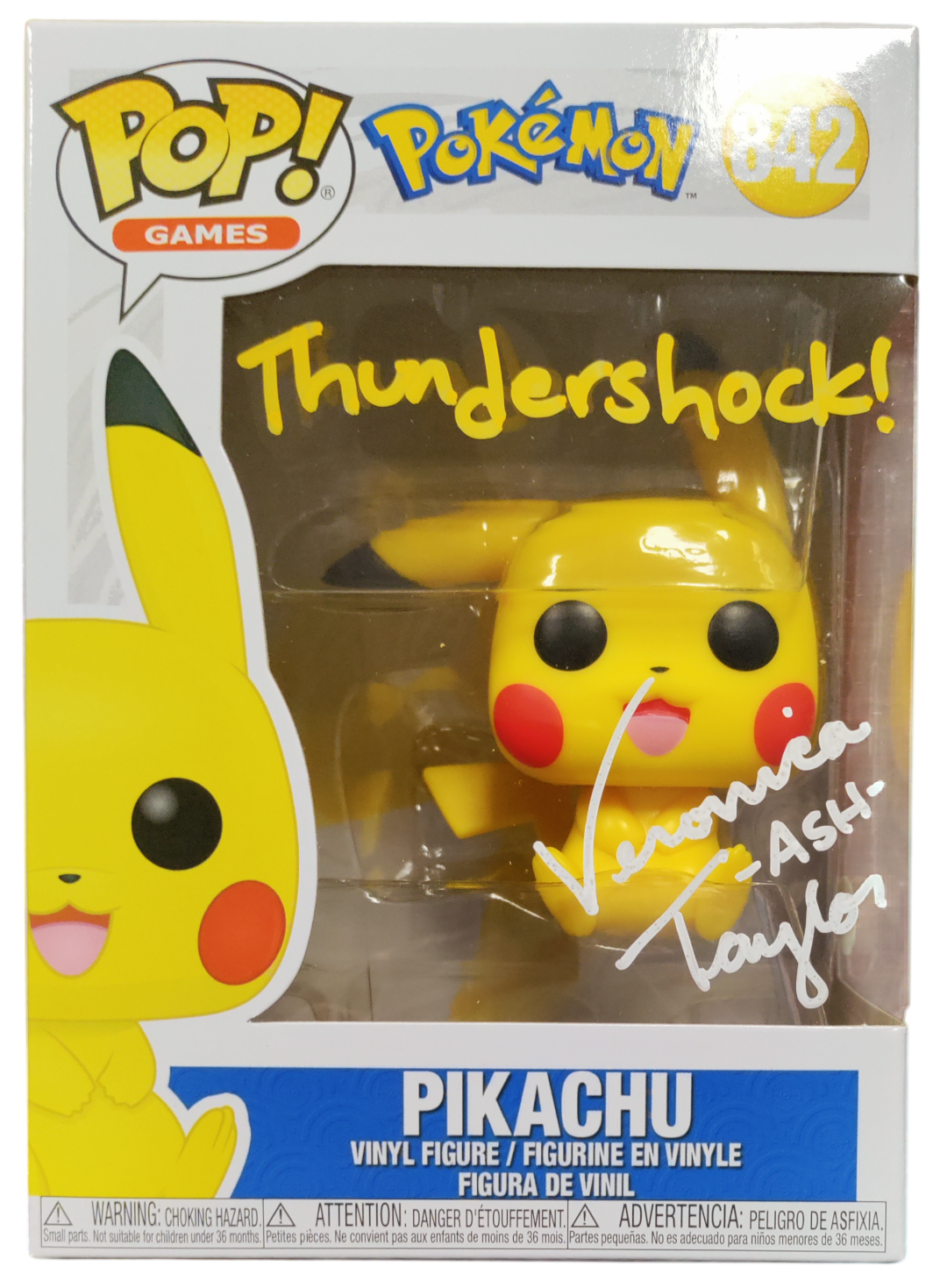 Pikachu Funko POP #842 Signed by Veronica Taylor by Balec Group