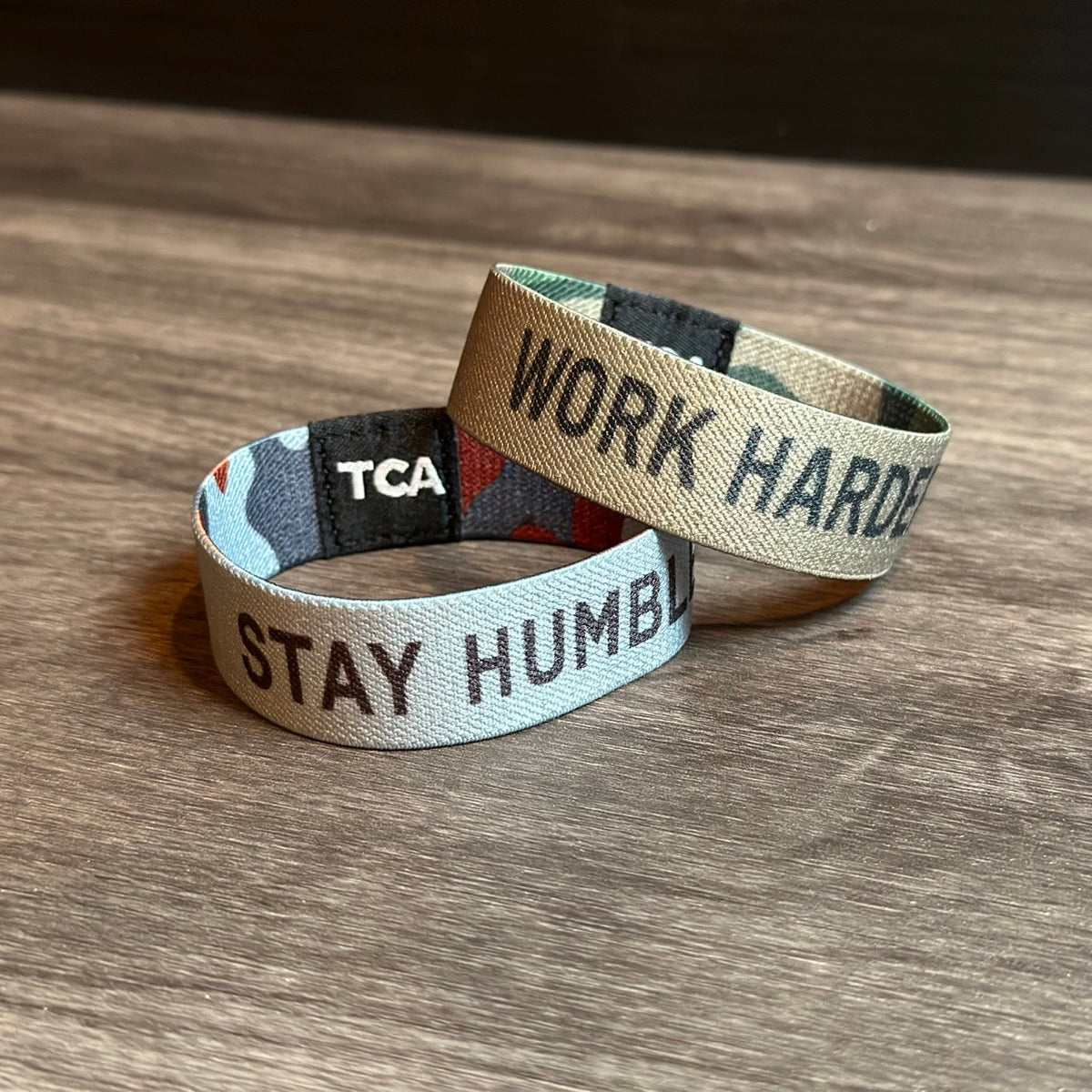 Work Harder Wristband by Tango Charlie Apparel