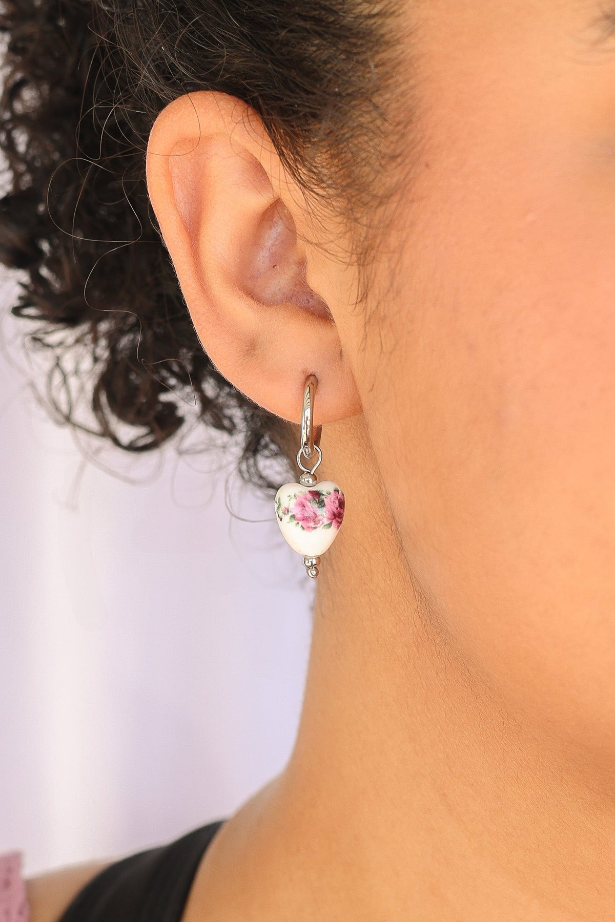Bella Hoop in Rose by Rose & Clay