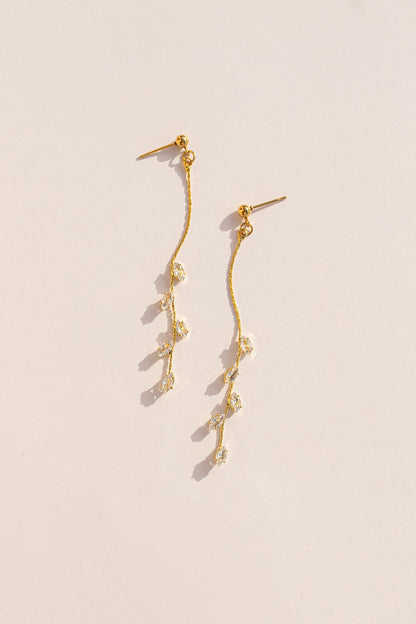 Long Daphne Dangle by Rose & Clay