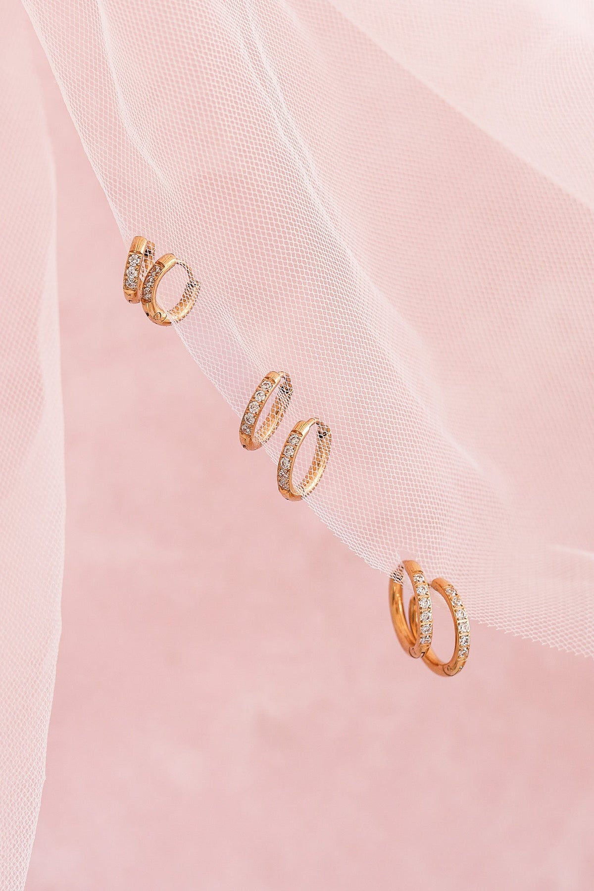Micro Crystal Hoop by Rose & Clay