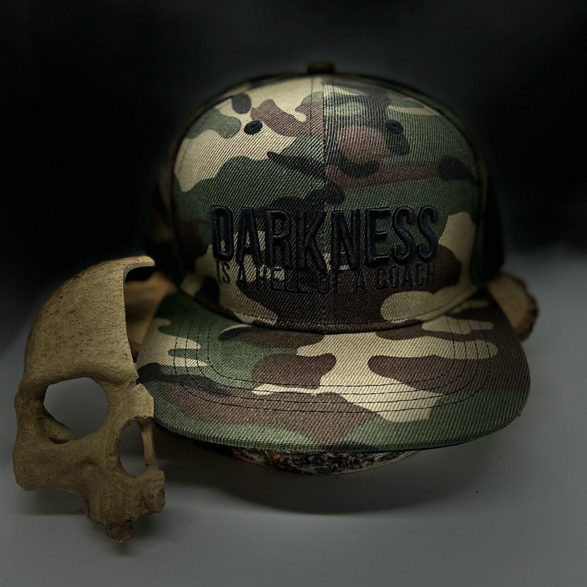 Darkness is a HELL of a Coach - Snapback Hat by Tango Charlie Apparel