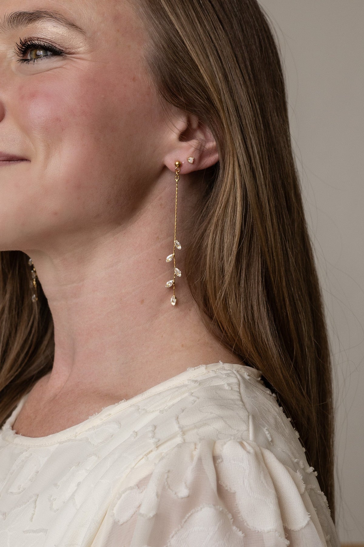 Long Daphne Dangle by Rose & Clay