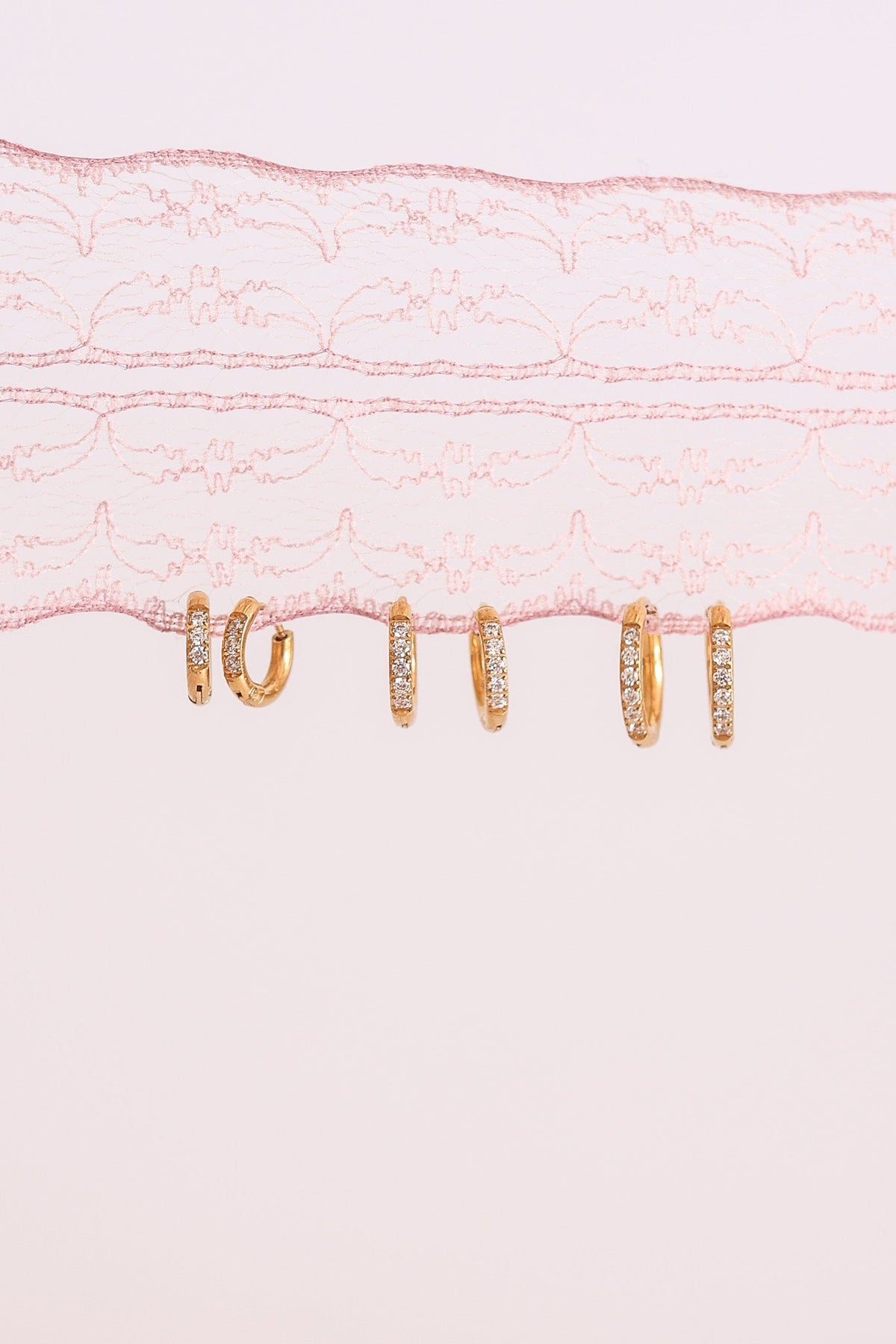 Micro Crystal Hoop by Rose & Clay