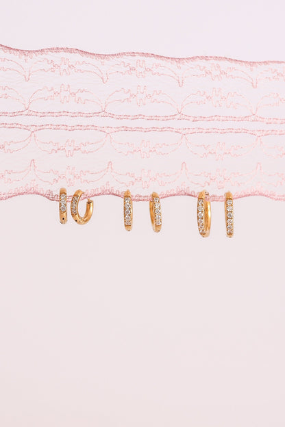 Micro Crystal Hoop by Rose & Clay