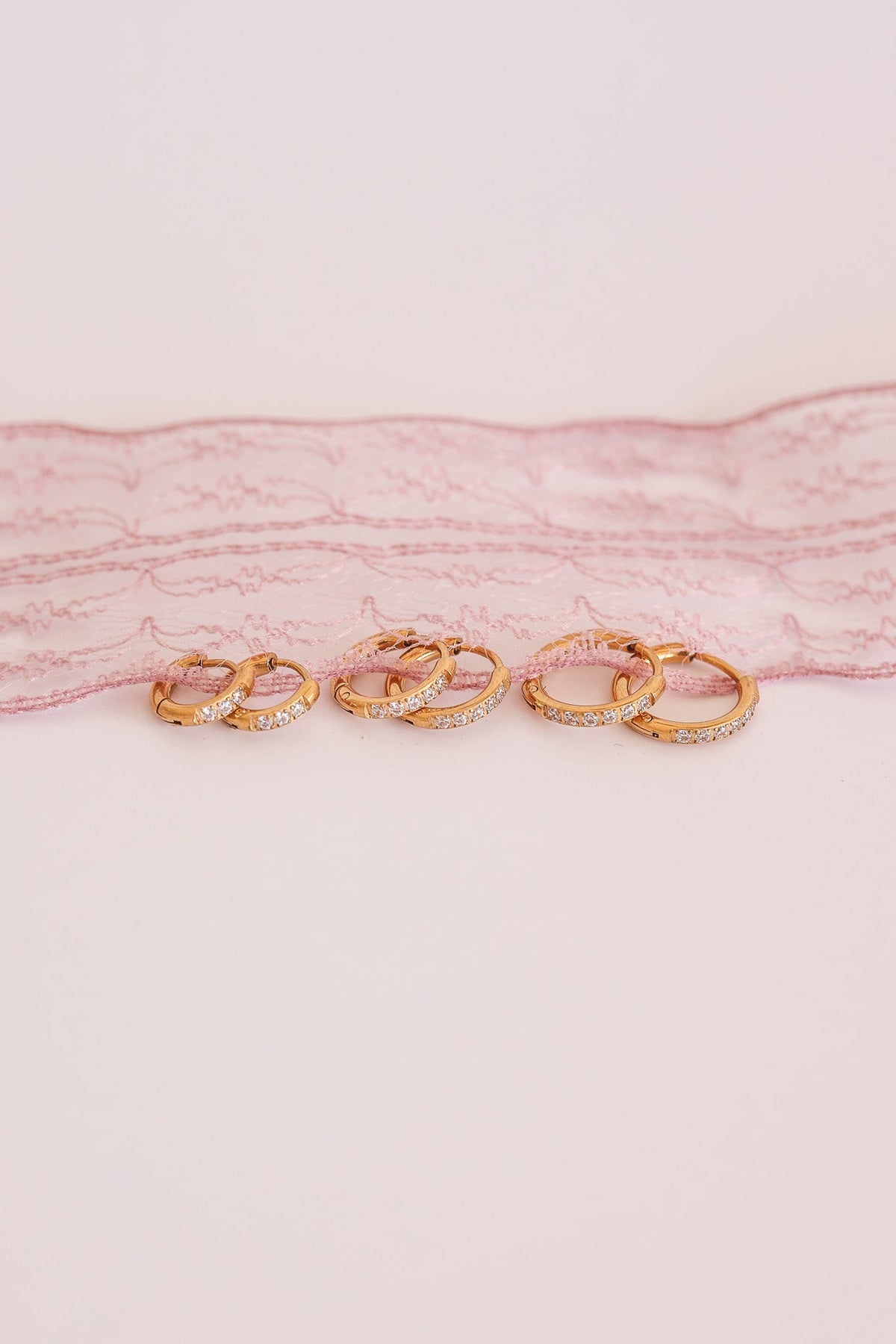 Micro Crystal Hoop by Rose & Clay