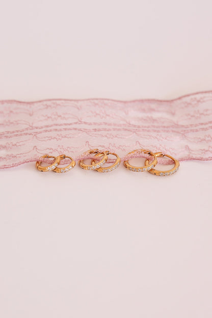 Micro Crystal Hoop by Rose & Clay