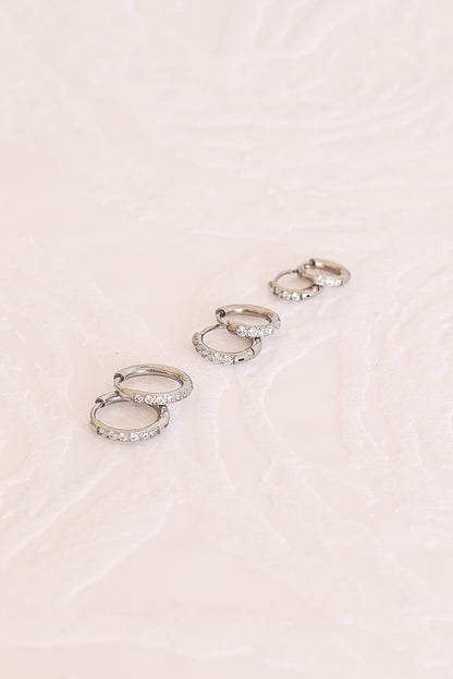 Micro Crystal Hoop by Rose & Clay