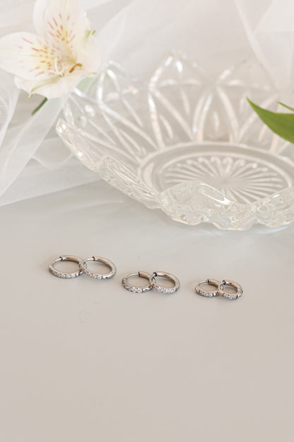 Micro Crystal Hoop by Rose & Clay