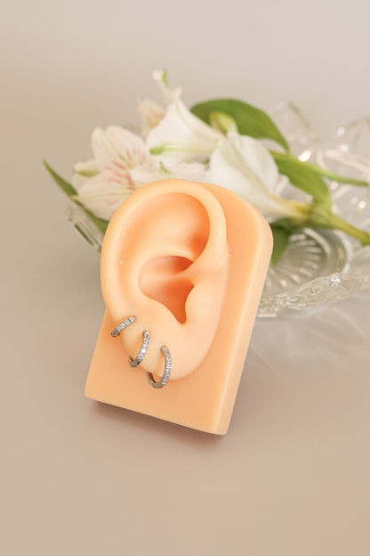 Micro Crystal Hoop by Rose & Clay