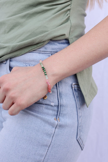 Watermelon Sugar Beaded Bracelet by Rose & Clay