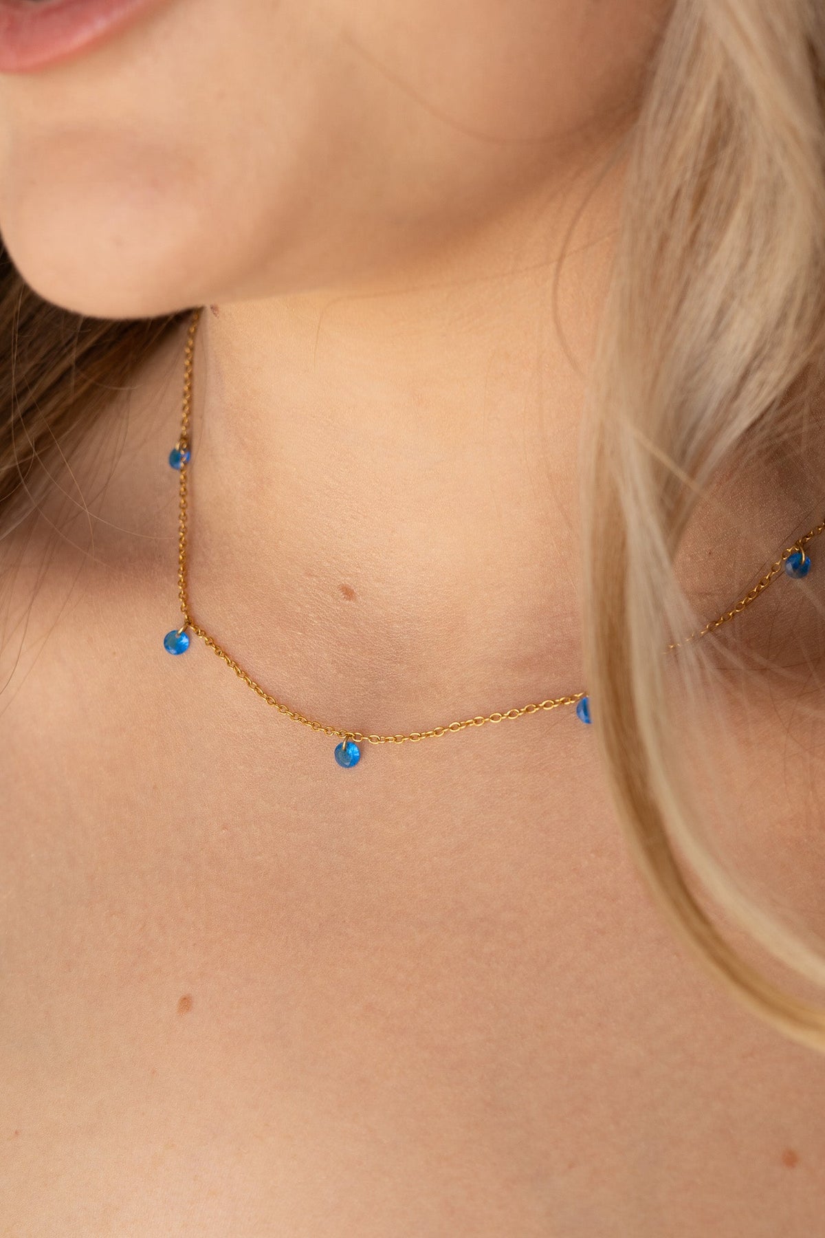 Madison Necklace in Blue by Rose & Clay
