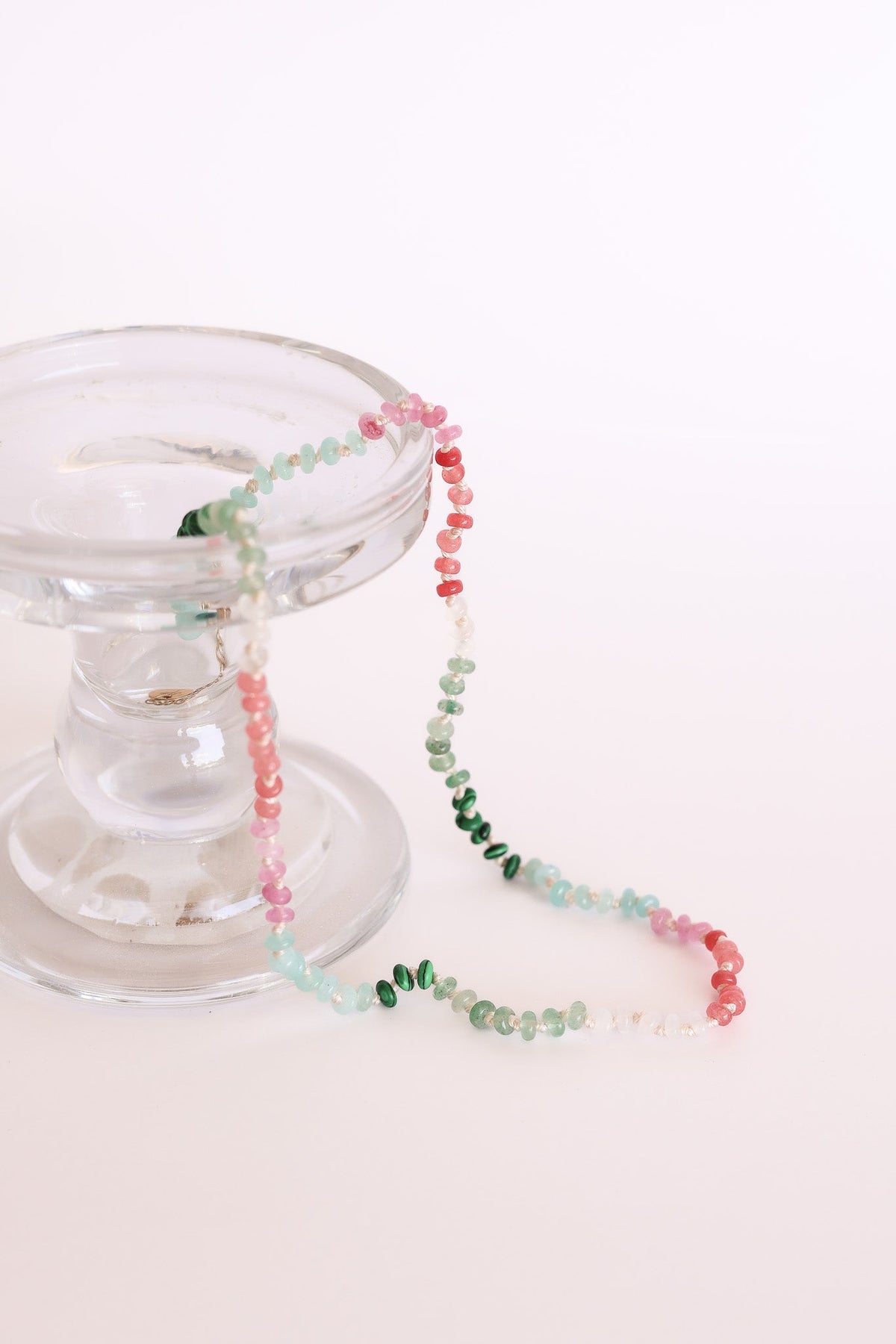 Watermelon Sugar Beaded Necklace by Rose & Clay