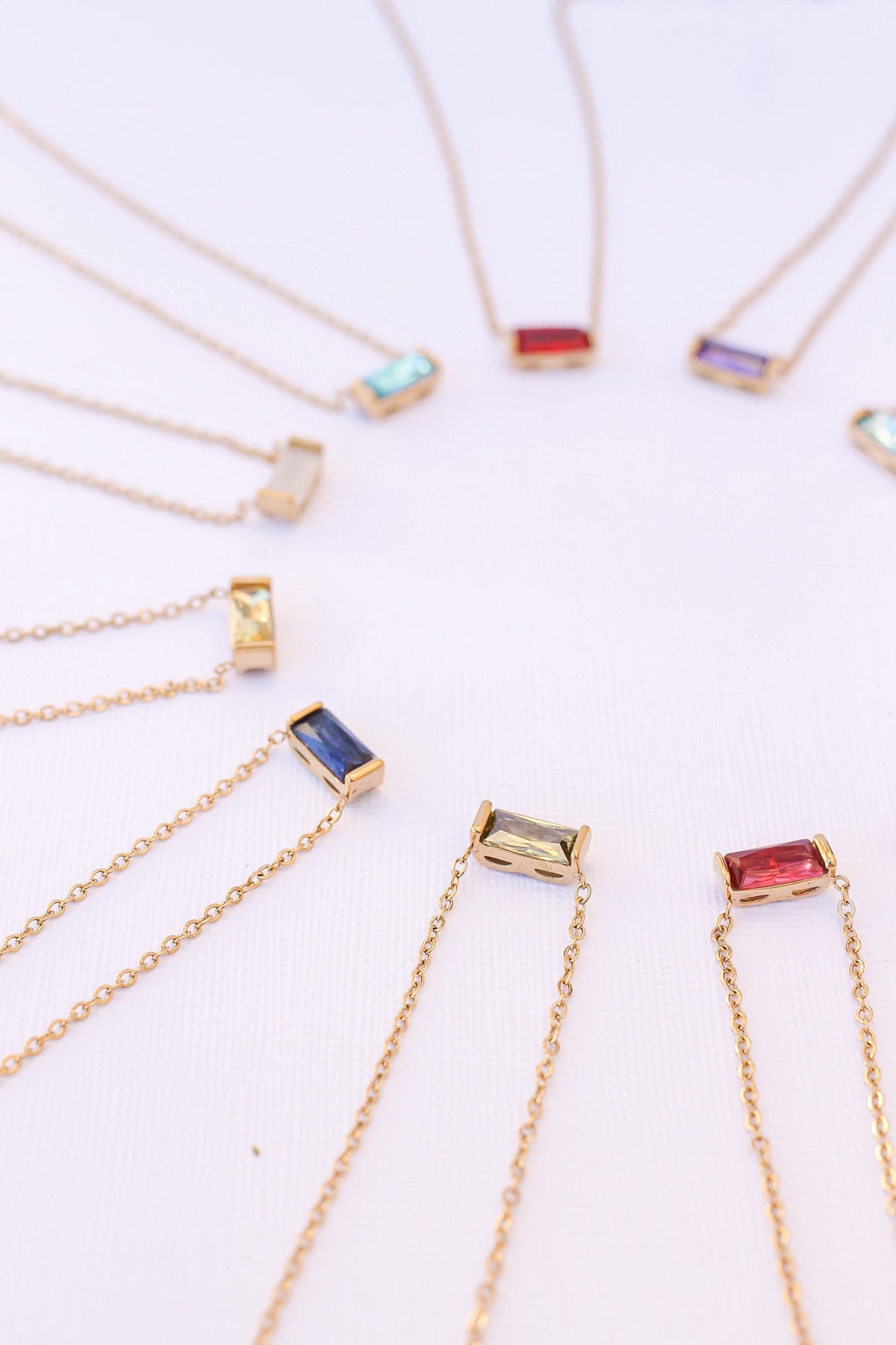 CZ Birthstone Necklace by Rose & Clay