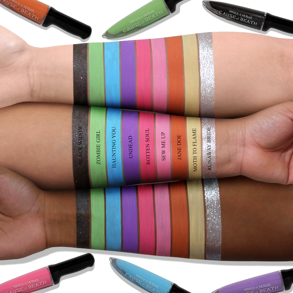 Cause of Death Pastel Collection by Makeup A Murder, INC
