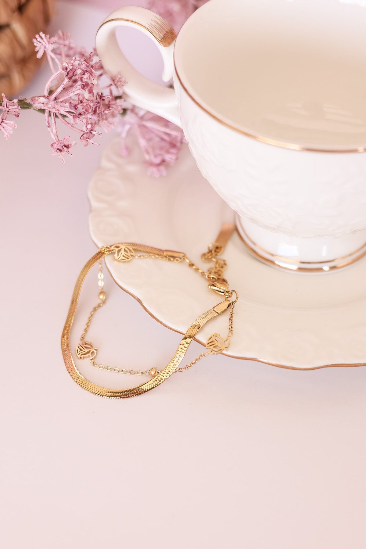 Anne Layered Bracelet by Rose & Clay