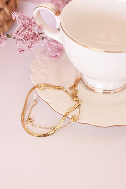 Anne Layered Bracelet by Rose & Clay
