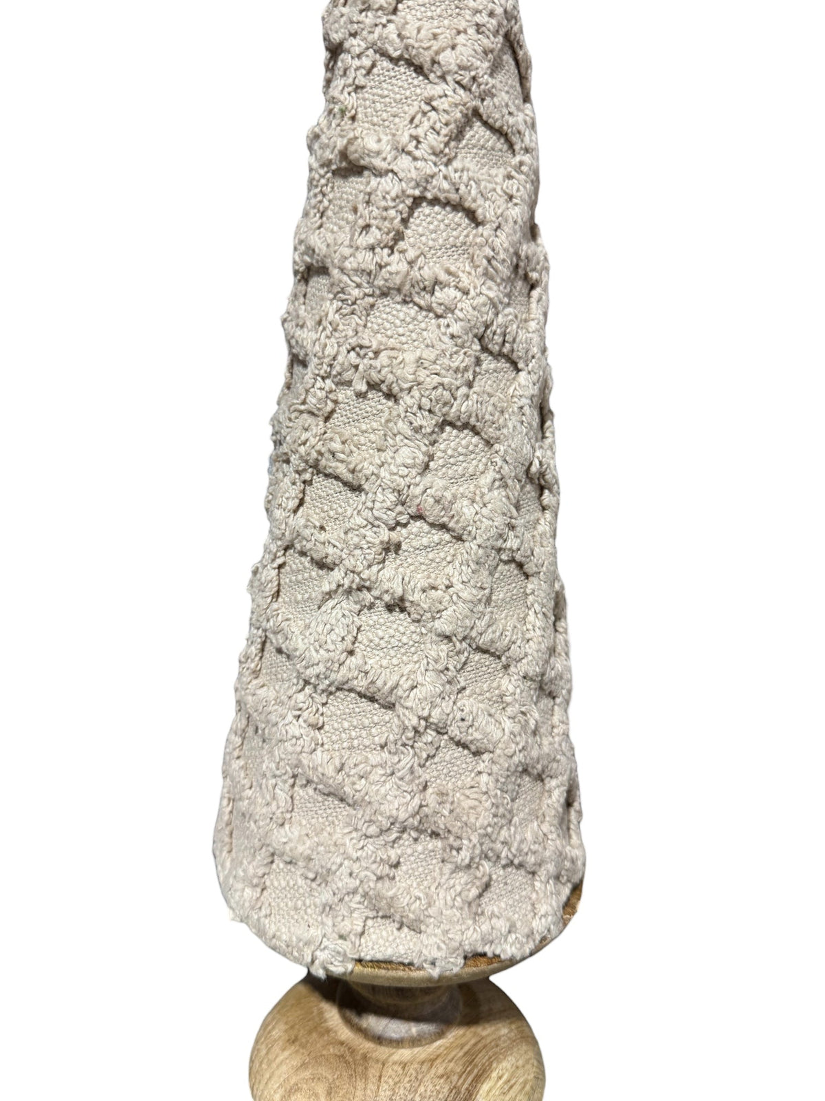 Beige Fuzzy Cone Trees by Rust & Cinder