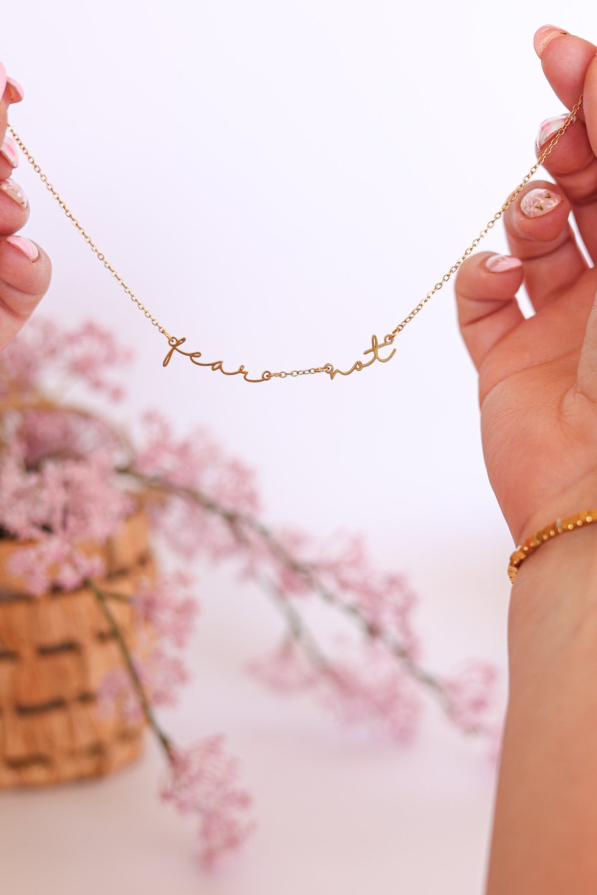 Fear Not Necklace by Rose & Clay