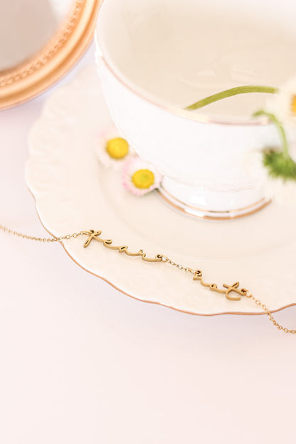 Fear Not Necklace by Rose & Clay