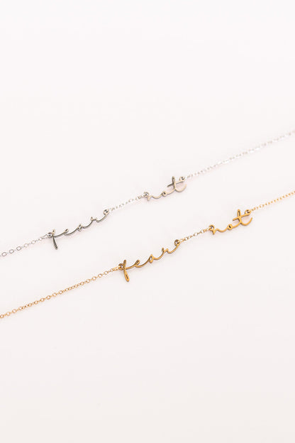 Fear Not Necklace by Rose & Clay