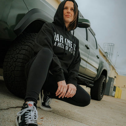 Darkness is a HELL of a Coach - Hoodie by Tango Charlie Apparel