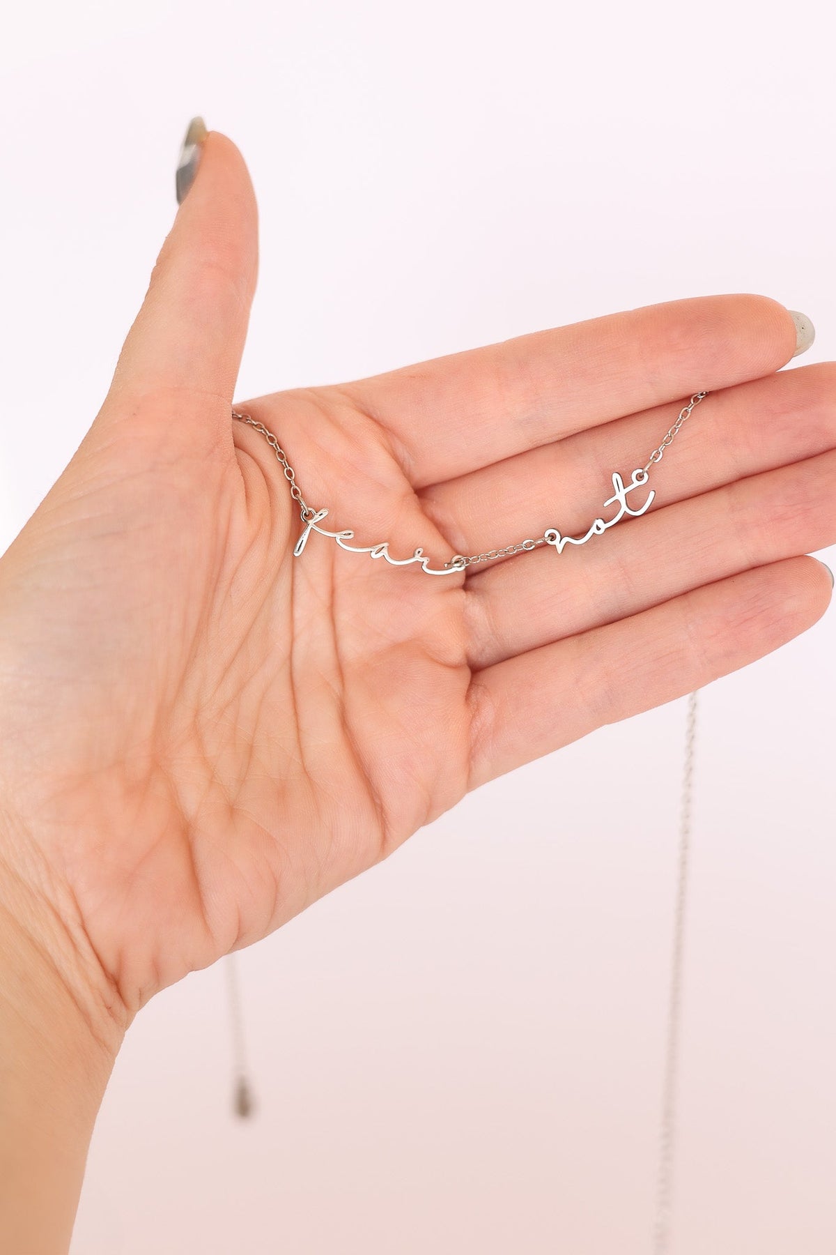 Fear Not Necklace by Rose & Clay