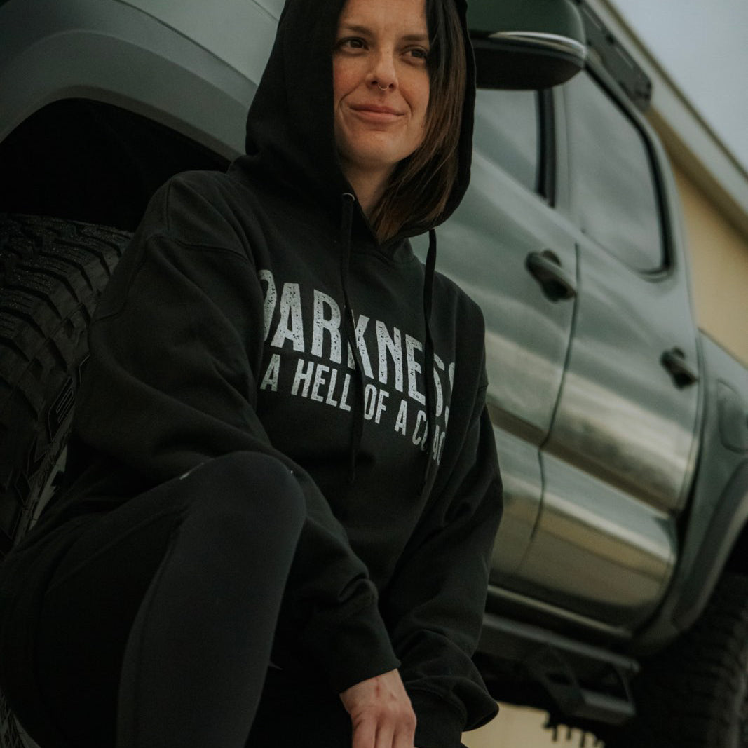 Darkness is a HELL of a Coach - Hoodie by Tango Charlie Apparel