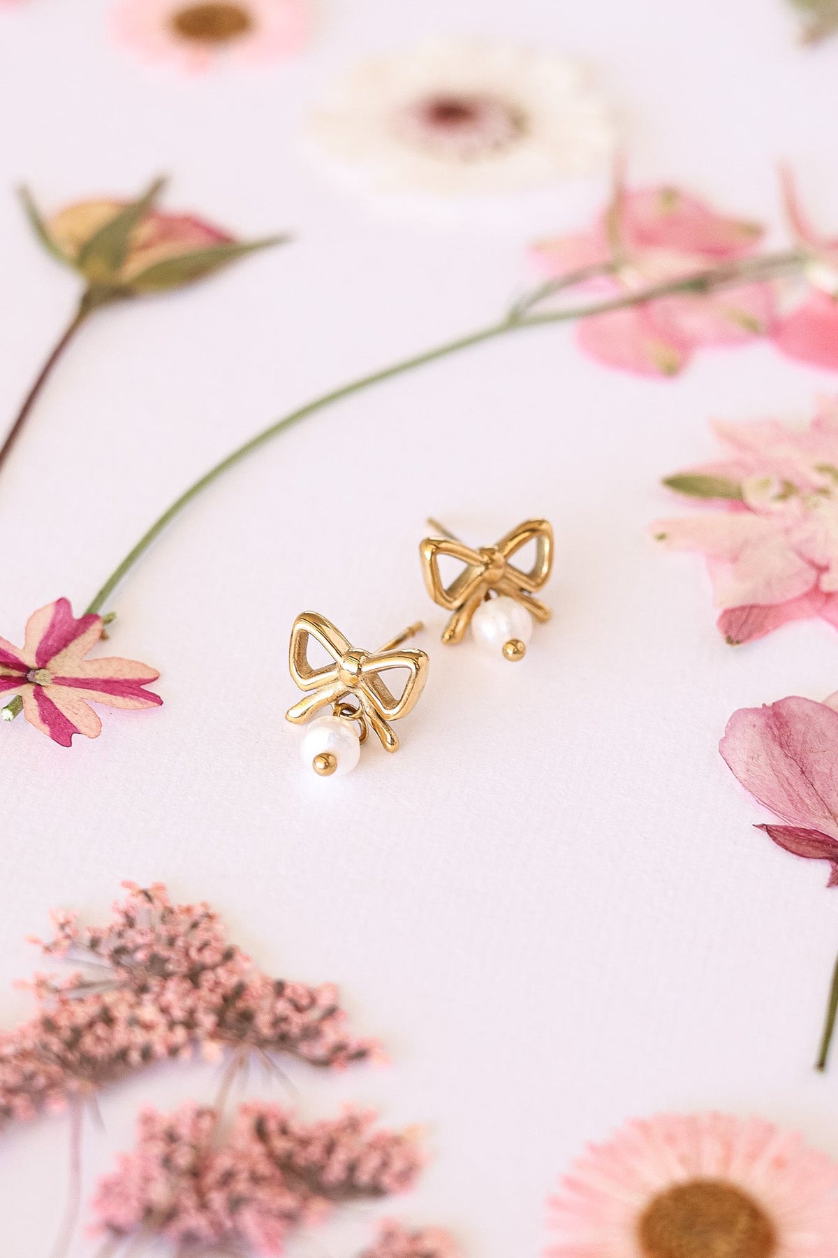 Jane Bow Earring by Rose & Clay