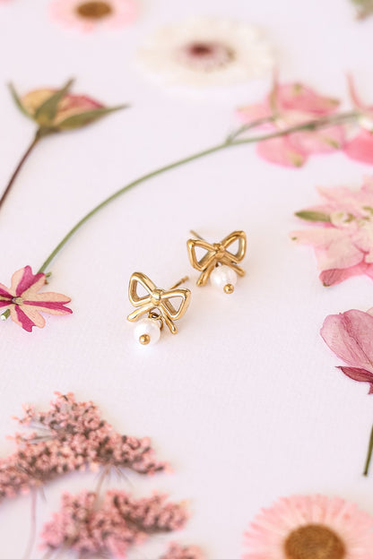Jane Bow Earring by Rose & Clay