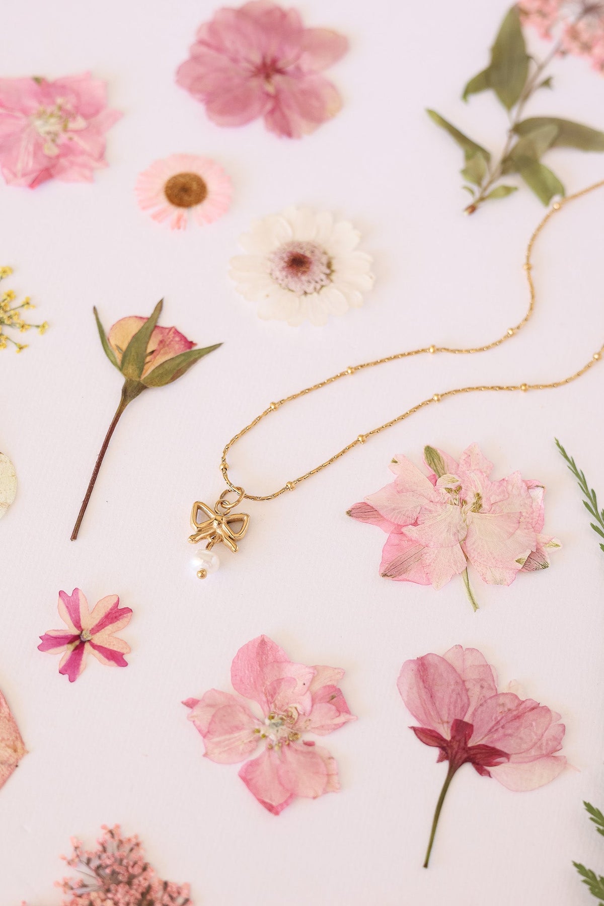 Jane Bow Necklace by Rose & Clay