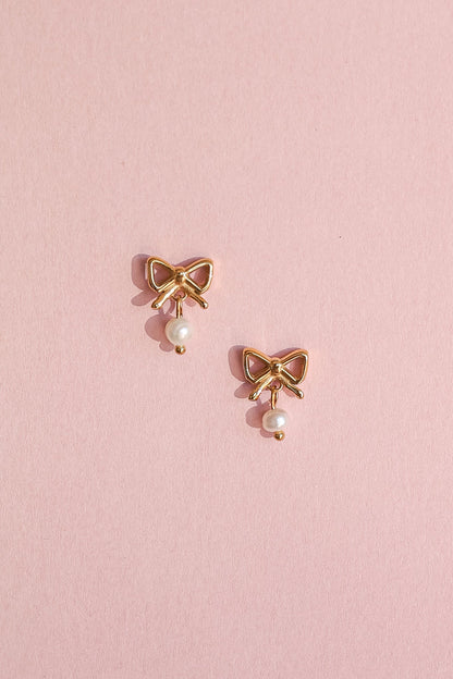 Jane Bow Earring by Rose & Clay