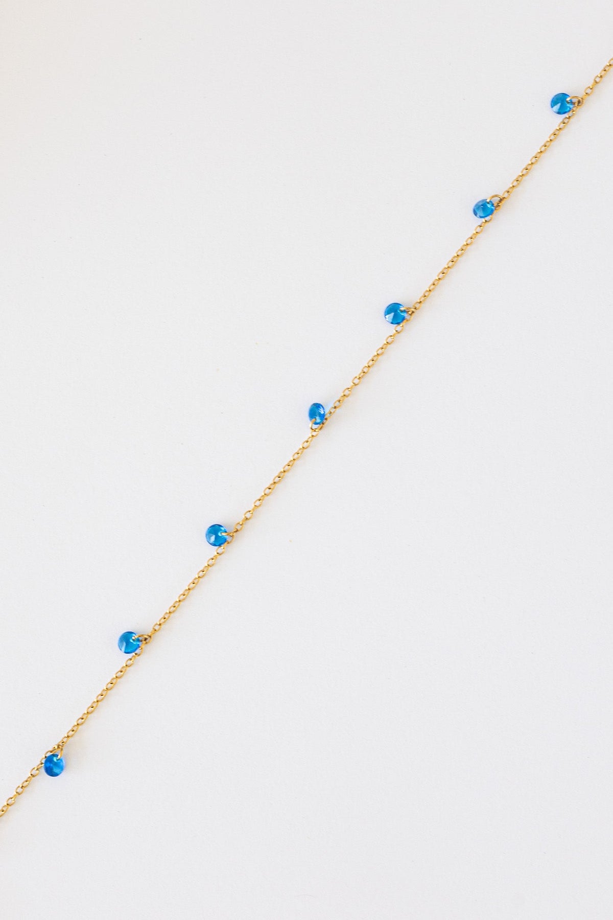 Madison Anklet in Blue by Rose & Clay