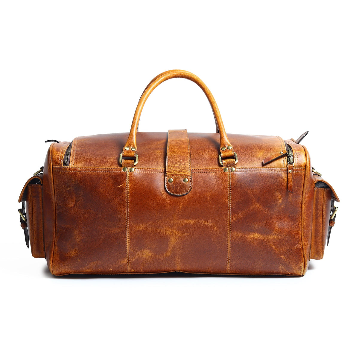 Berlin Leather Weekender Duffle Bag by Classy Leather Bags