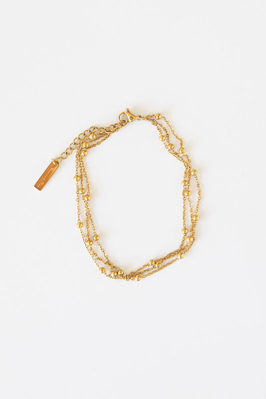 Artemis Layered Anklet by Rose & Clay