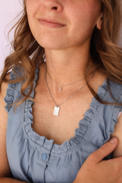 He is Risen Necklace by Rose & Clay