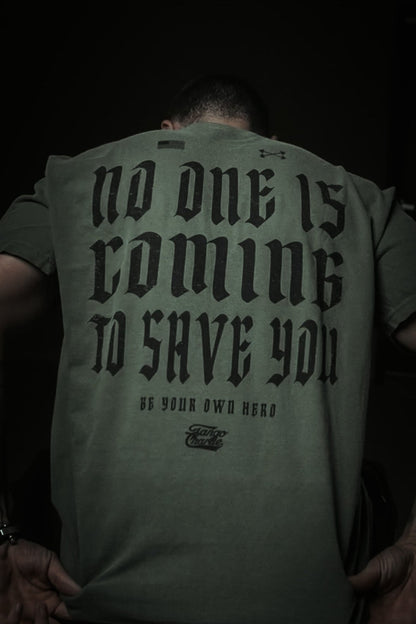 No One Is Coming To Save You Hemp - Premium Tee by Tango Charlie Apparel