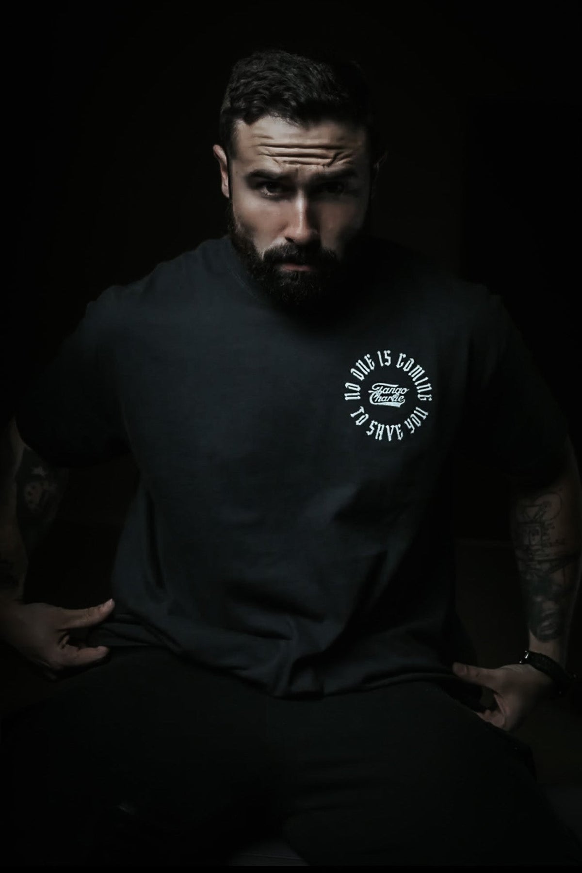 No One Is Coming To Save You - Premium Tee by Tango Charlie Apparel