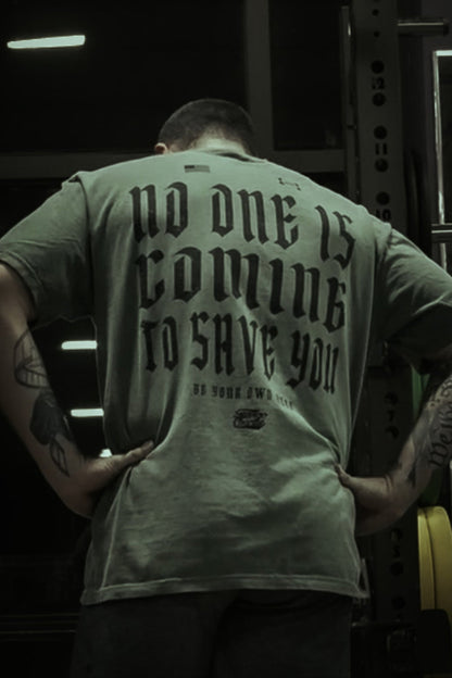 No One Is Coming To Save You Hemp - Premium Tee by Tango Charlie Apparel
