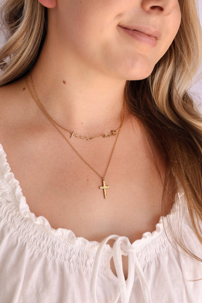 Fear Not Necklace by Rose & Clay