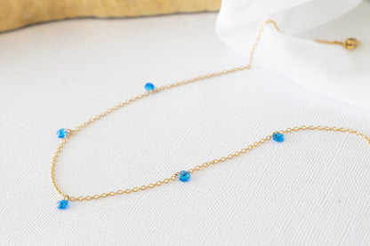 Madison Necklace in Blue by Rose & Clay