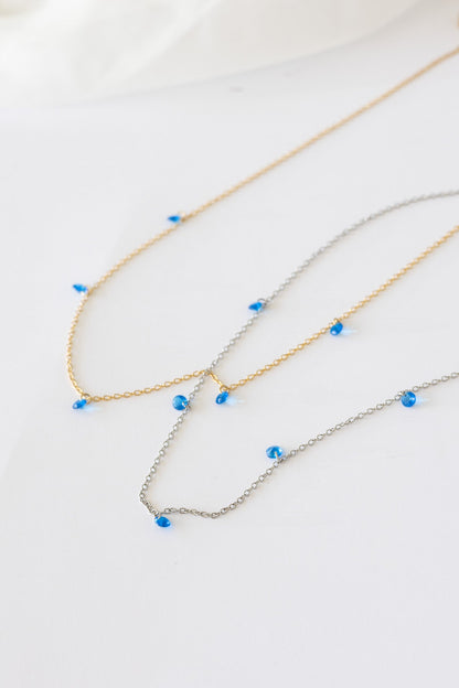 Madison Necklace in Blue by Rose & Clay