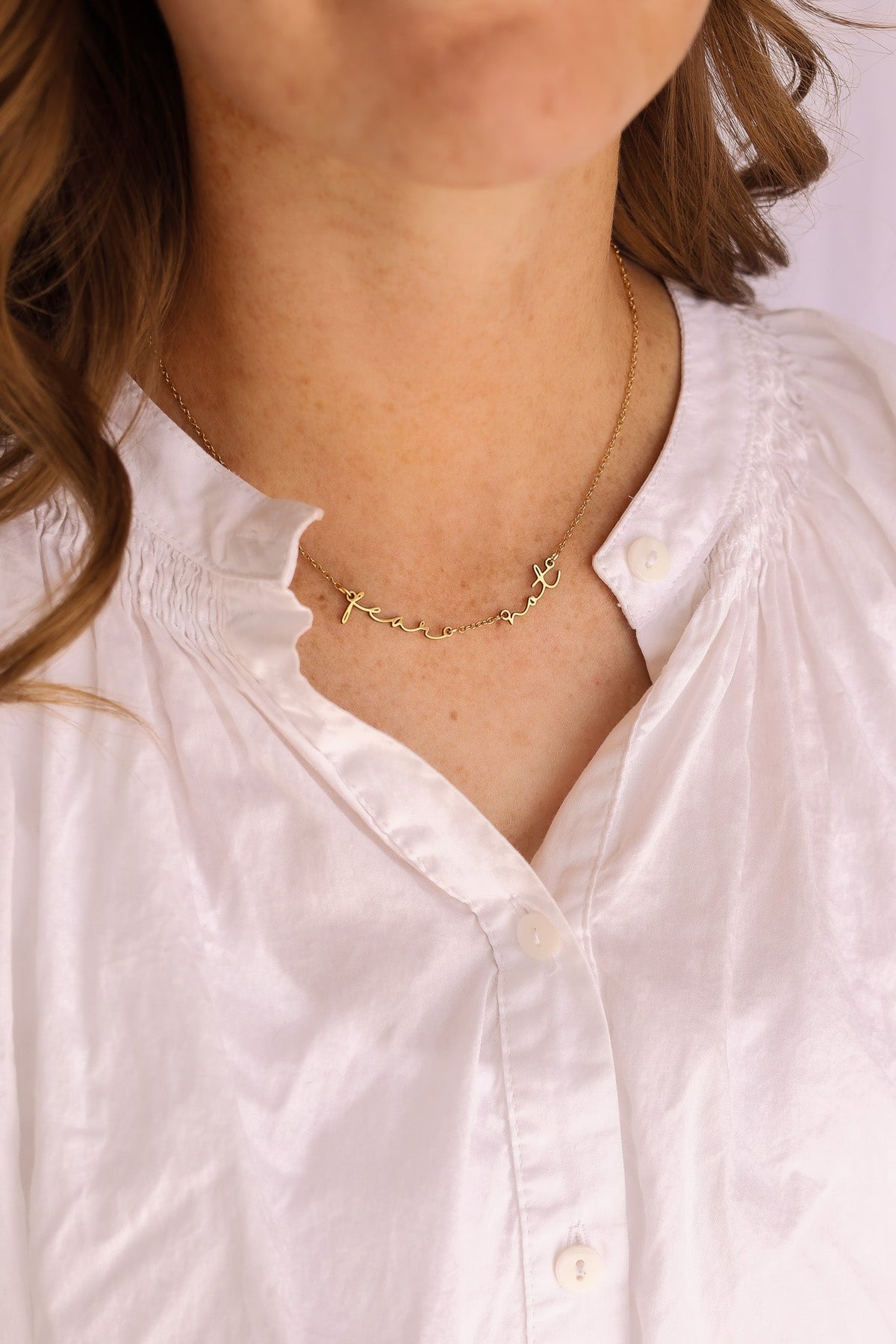 Fear Not Necklace by Rose & Clay