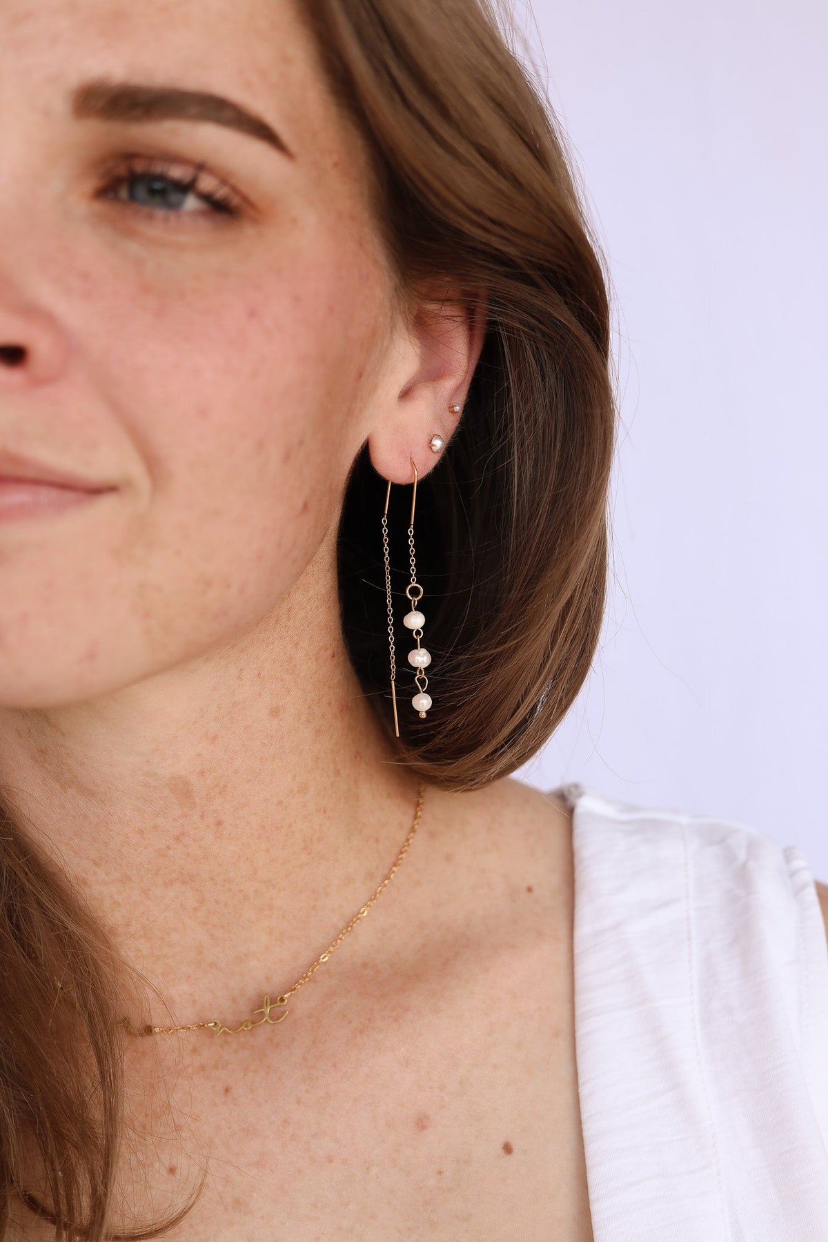 Freshwater Pearl Threader by Rose & Clay