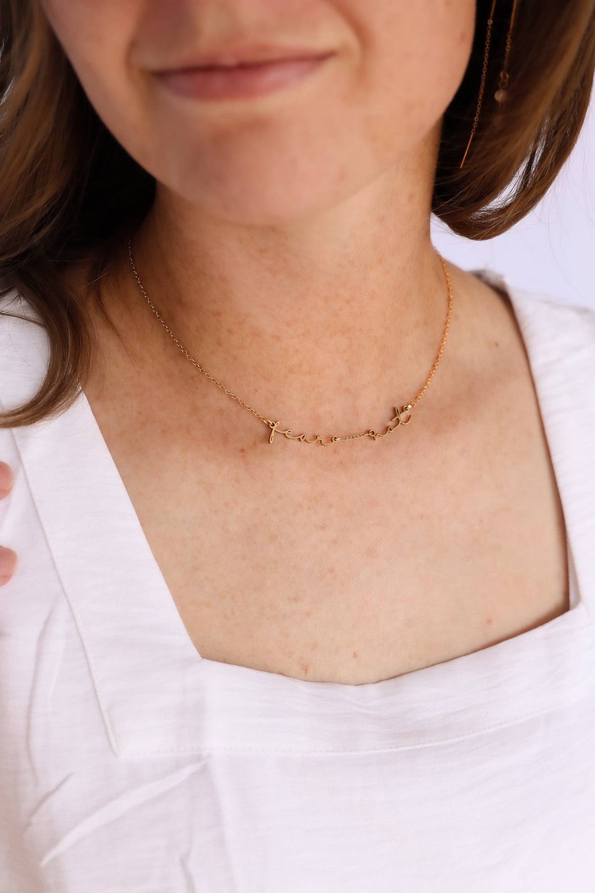 Fear Not Necklace by Rose & Clay