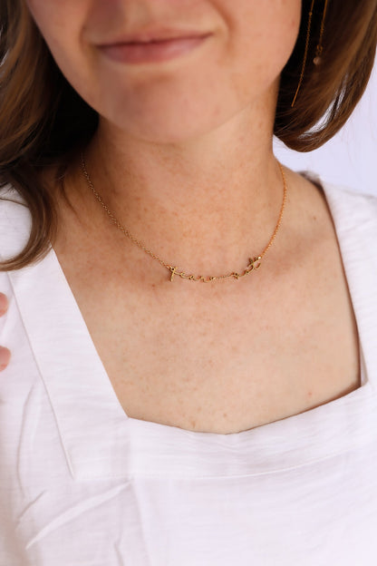 Fear Not Necklace by Rose & Clay