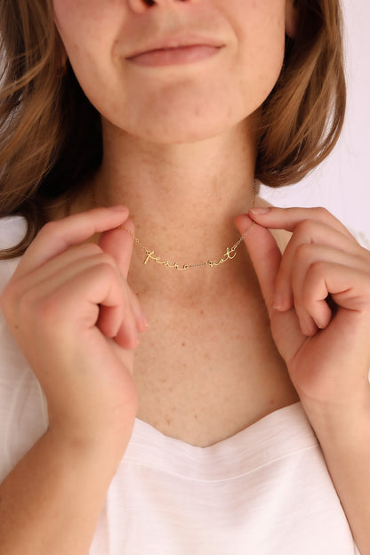 Fear Not Necklace by Rose & Clay